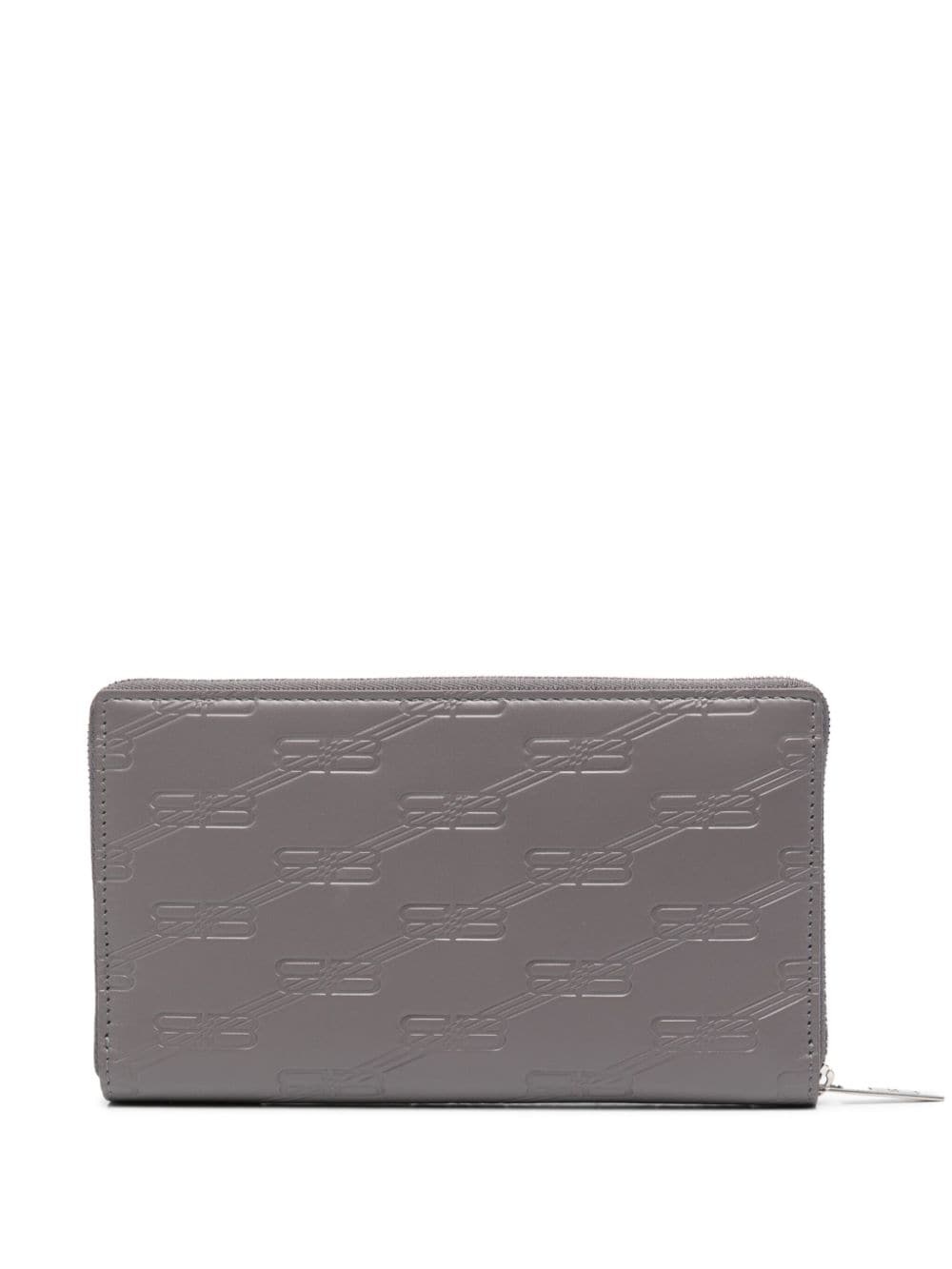 embossed-logo leather wallet - 2