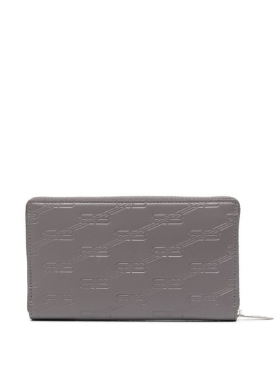 BALENCIAGA embossed-logo leather wallet outlook