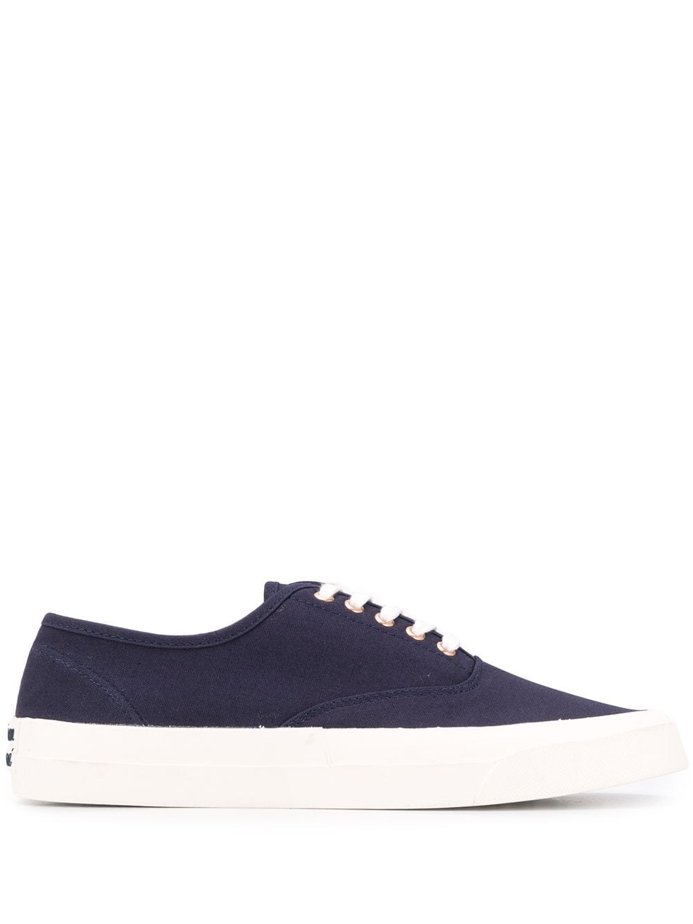 contrast low-top sneakers - 1