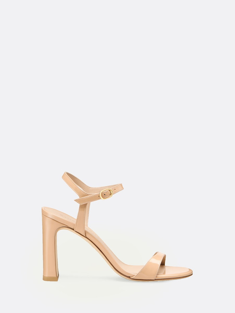 Babette Patent Leather Ankle-Strap Sandals 1
