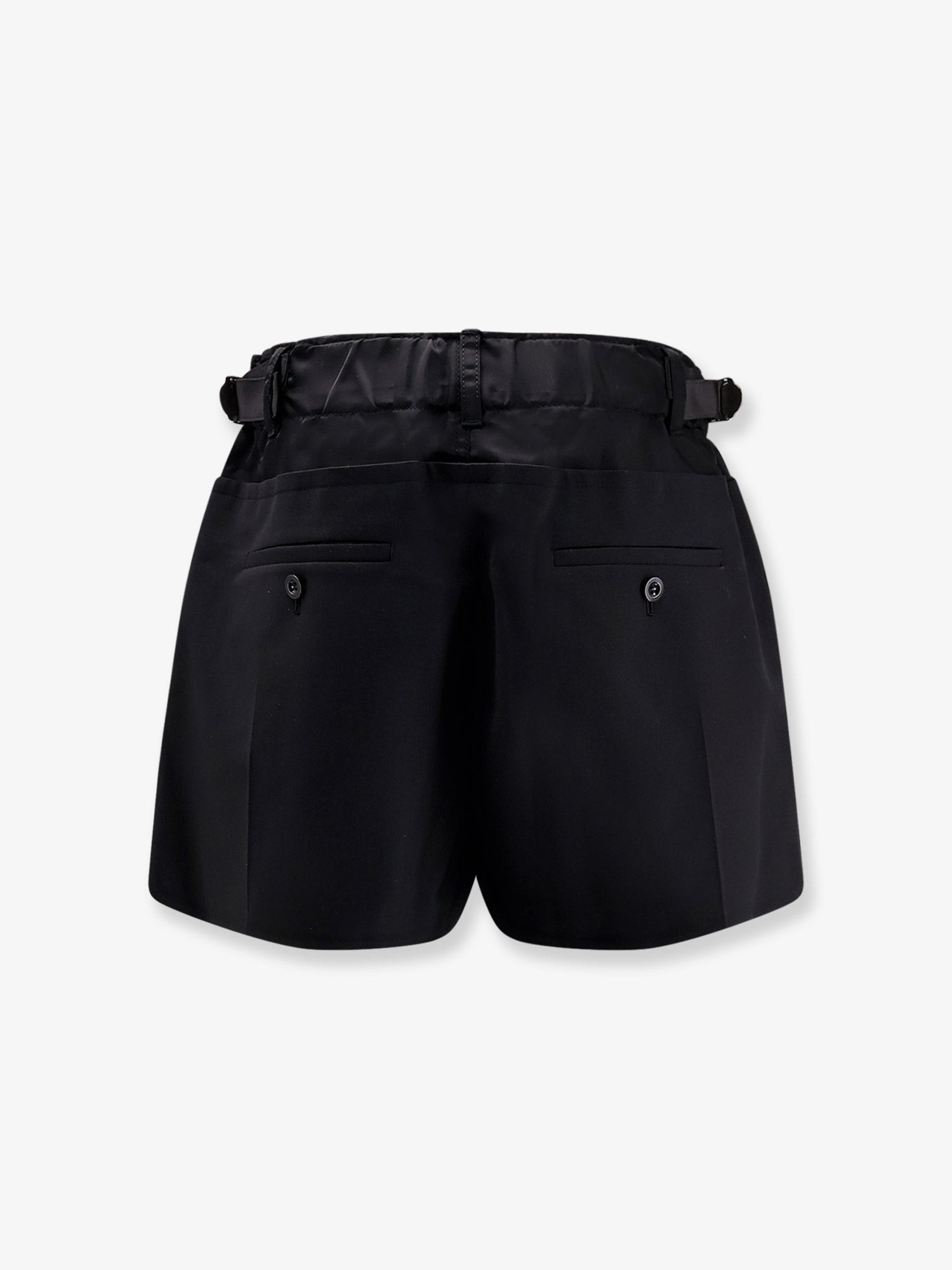 Sacai Women Wool Blend Shorts - 2