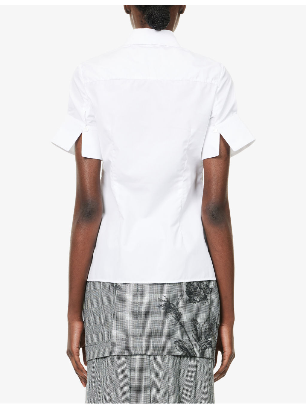 Embroidered Short-Sleeves Cotton-Poplin Shirt - 4