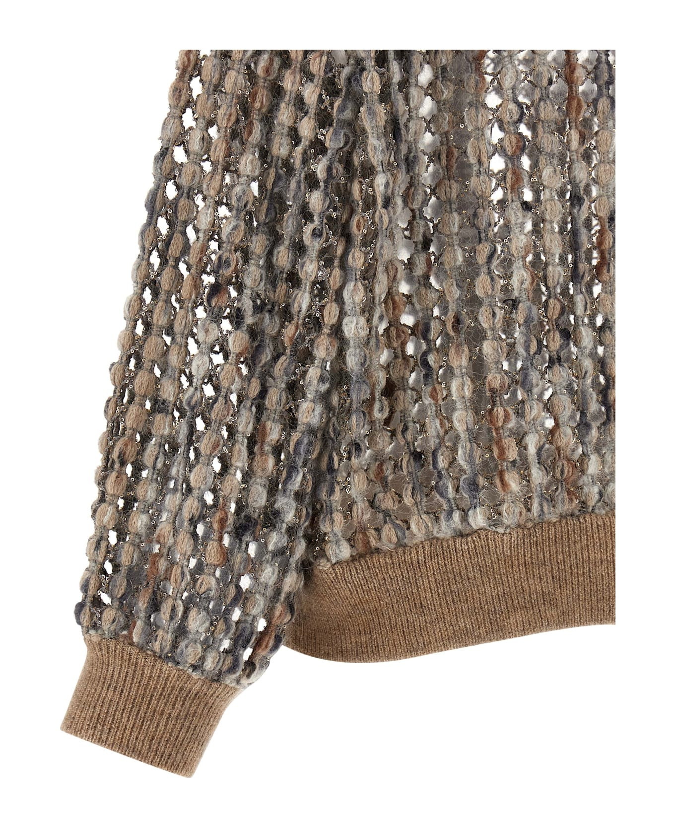'balloon Net Embroidery' Cardigan - 4