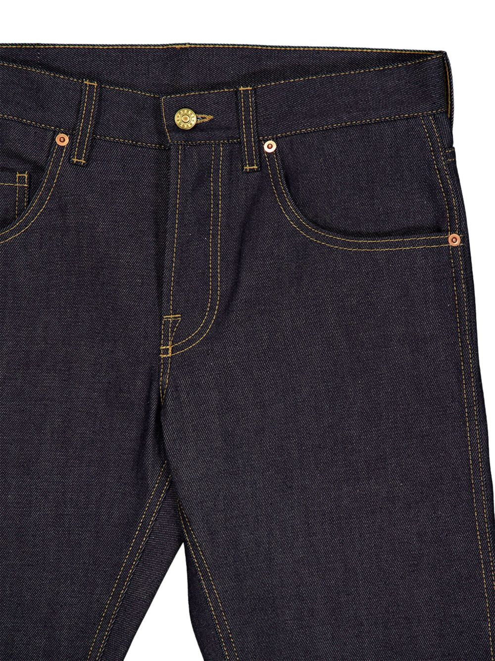 contrast-stitching tapered-leg jeans - 3