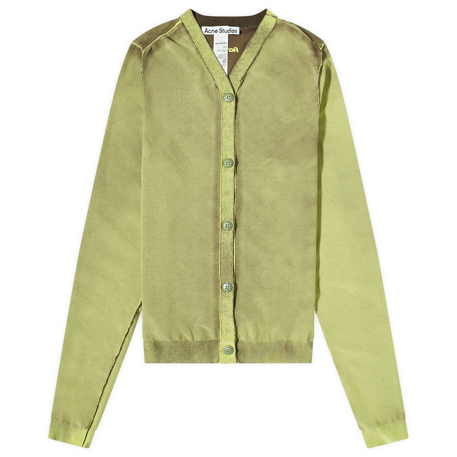 Acne Studios Open Button Fitted Cardigan - 1