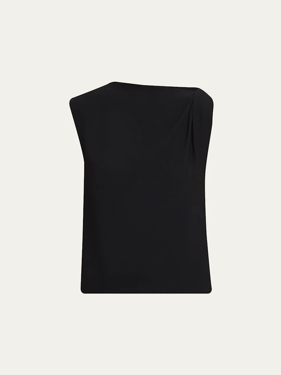 Draped Shoulder Top - 1
