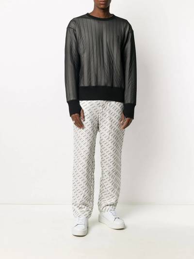 Ambush embroidered logo quilted sweatshirt outlook