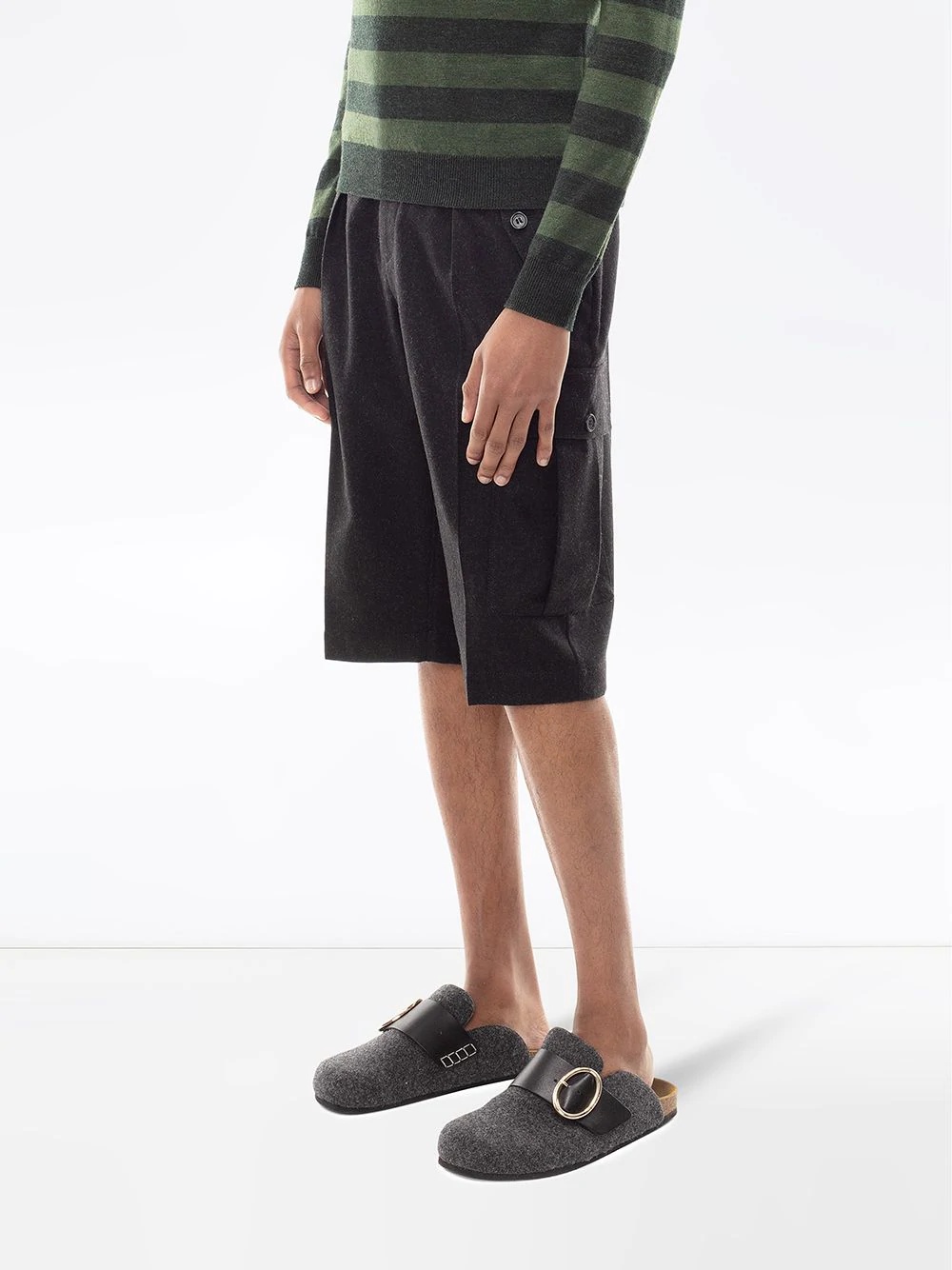 straight-leg cargo shorts - 3