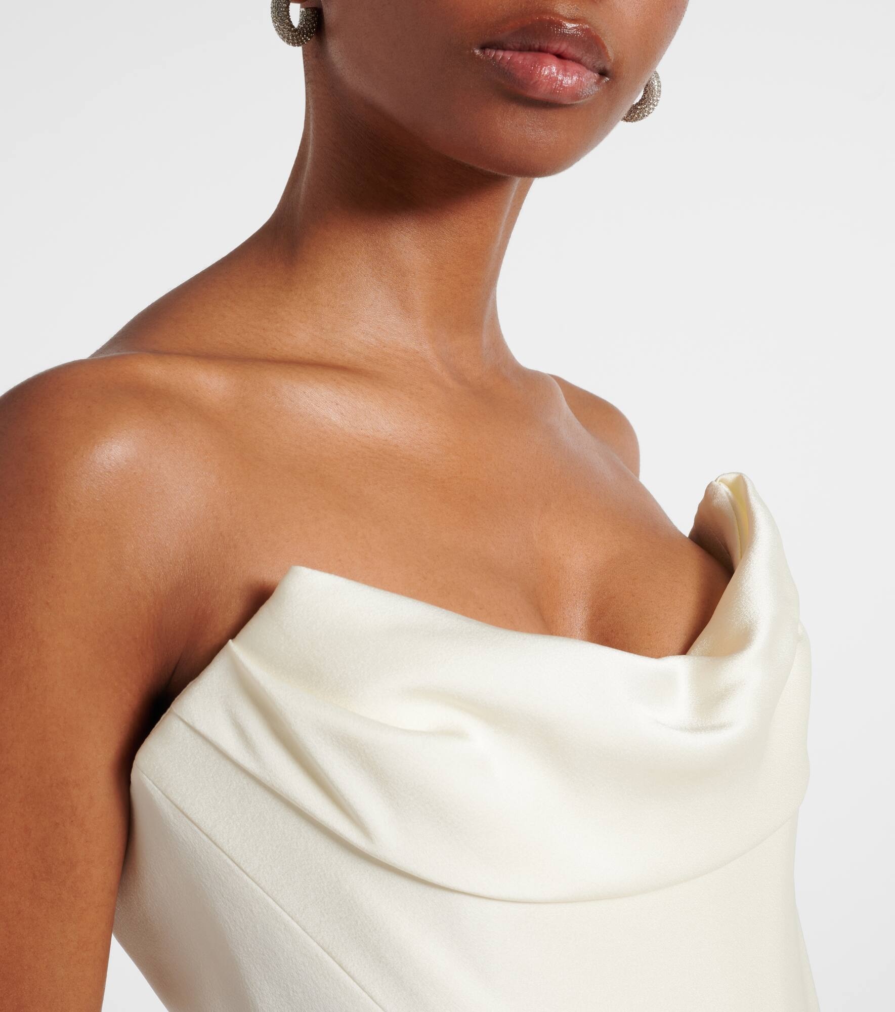 Bridal Galaxy crêpe satin corset gown - 4