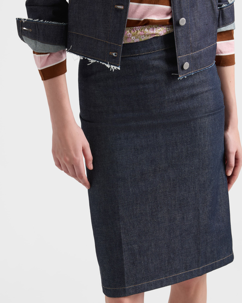Denim pencil skirt 3