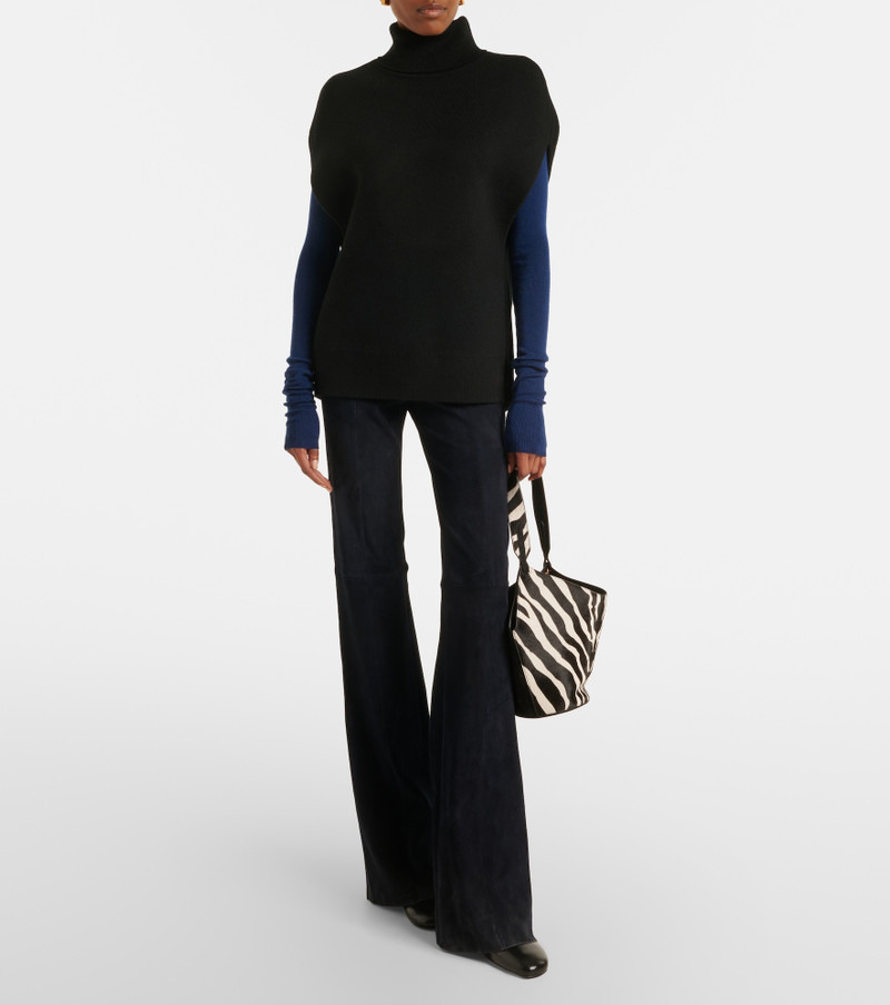 STOULS Gege suede flared pants outlook