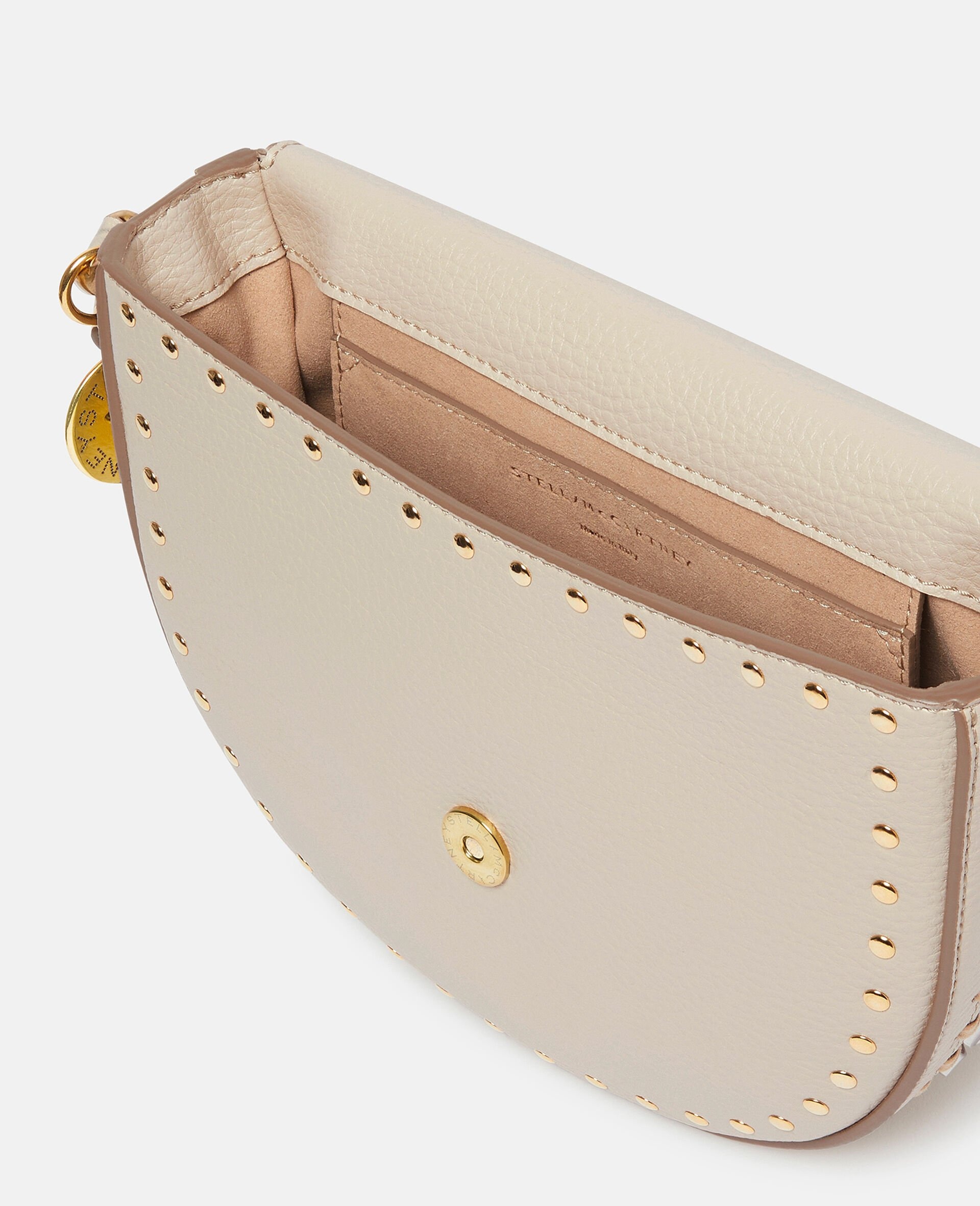 Frayme Studded Grainy Alter Mat Medium Flap Shoulder Bag - 5