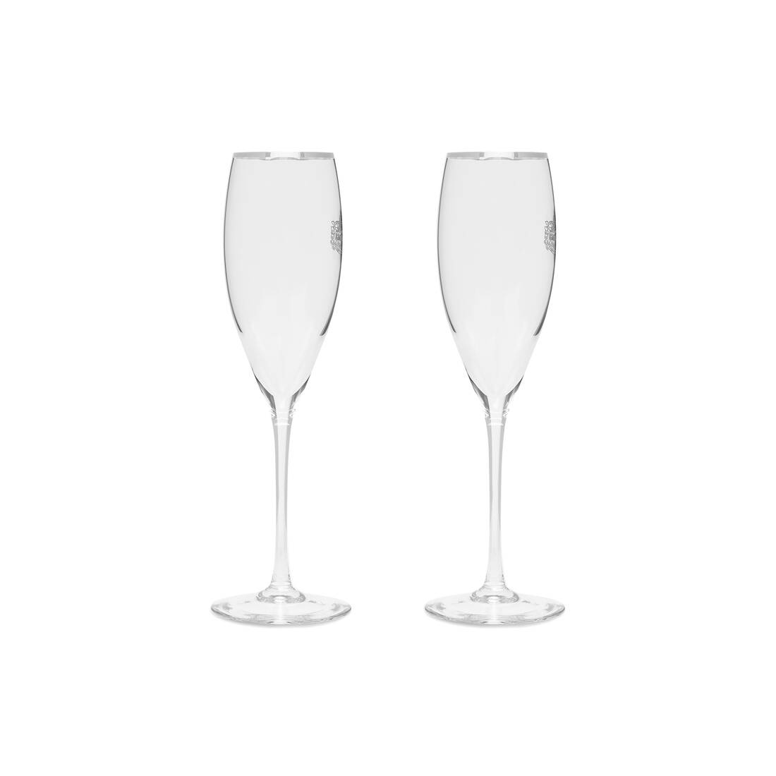 Champagne Glasses in White - 2