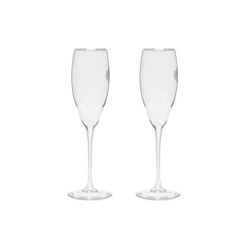 BALENCIAGA Champagne Glasses in White outlook