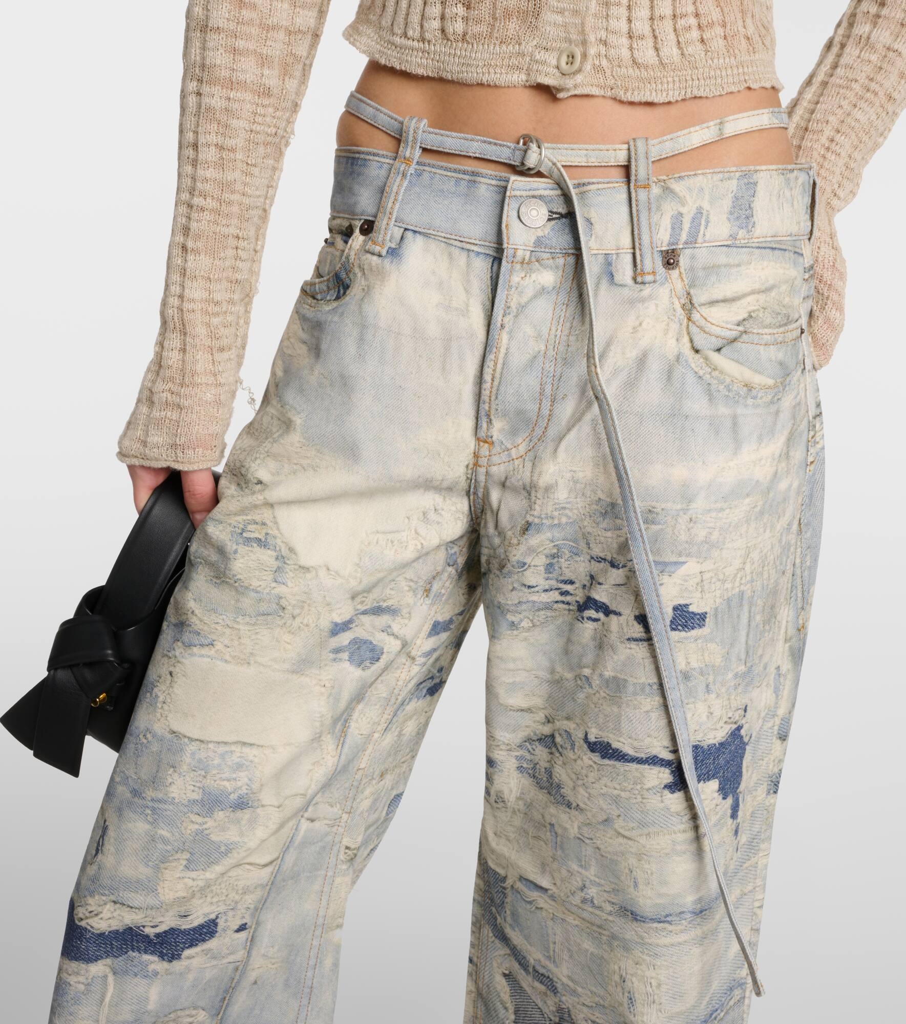 Repair mid-rise wide-leg jeans - 4