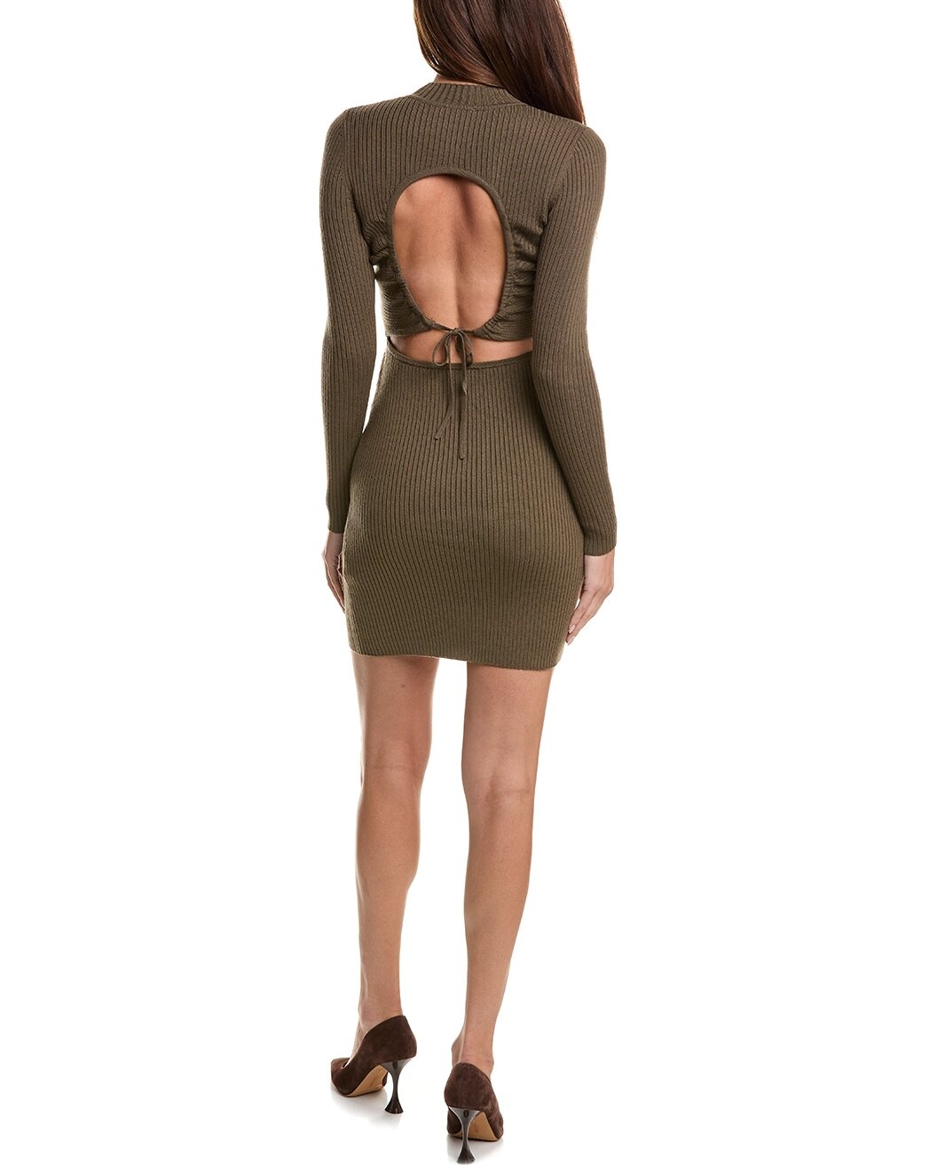 Sandro Open Back Wool-Blend Knit Dress - 2