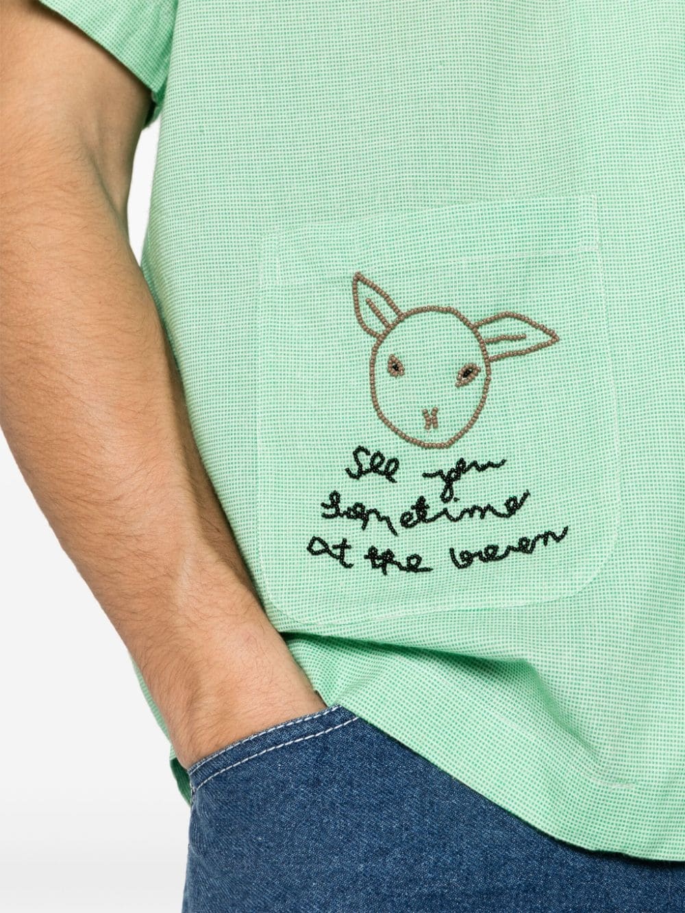 See You at the Barn checked shirt - 5