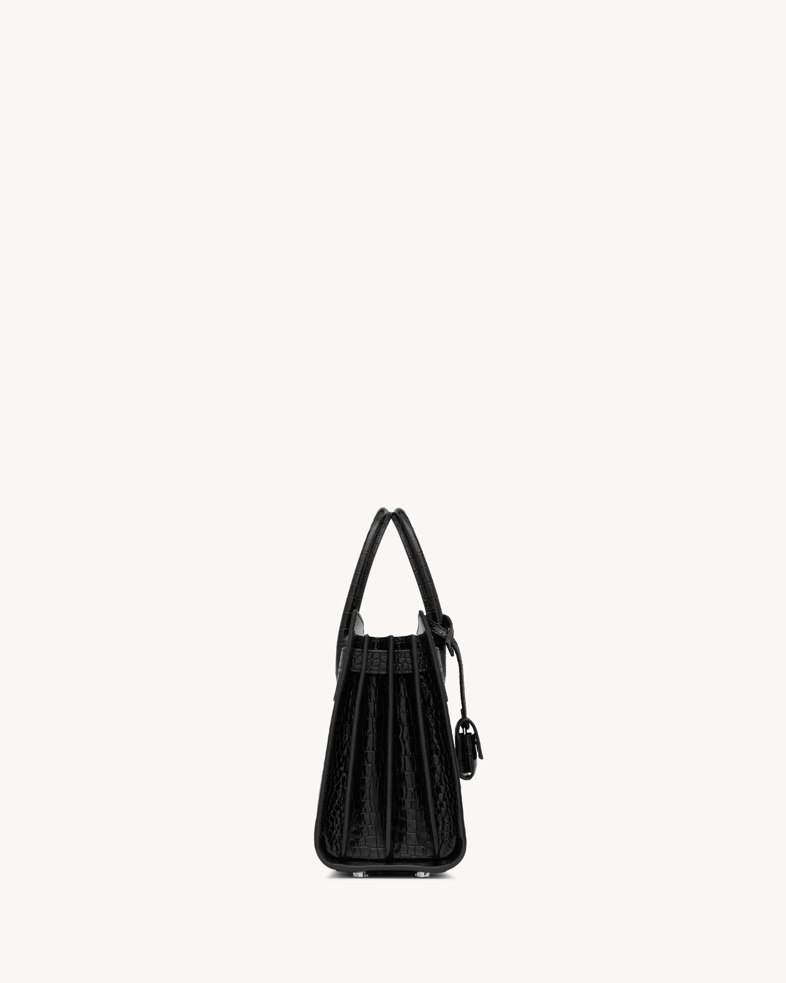 SAC DE JOUR IN CROCODILE-EMBOSSED LEATHER - BABY - 3