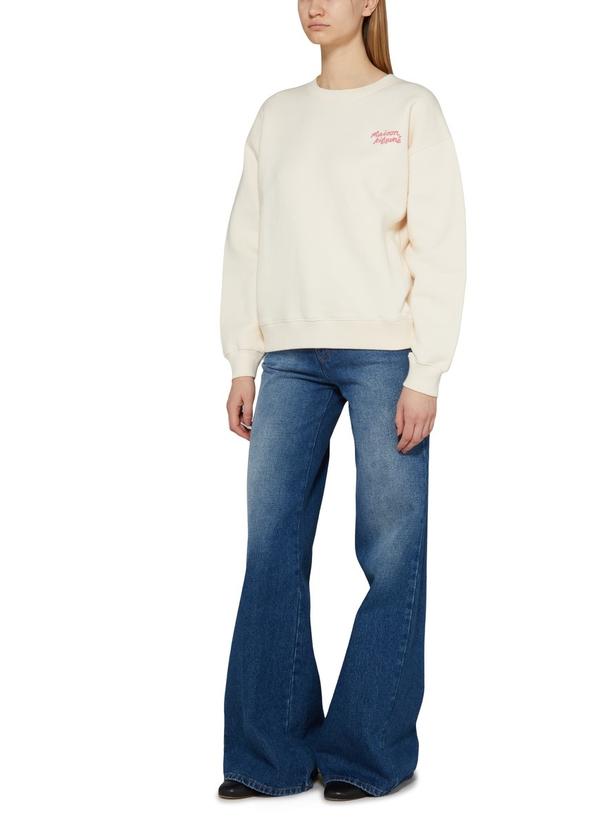 Comfortable sweatshirt with Maison Kitsune message - 2