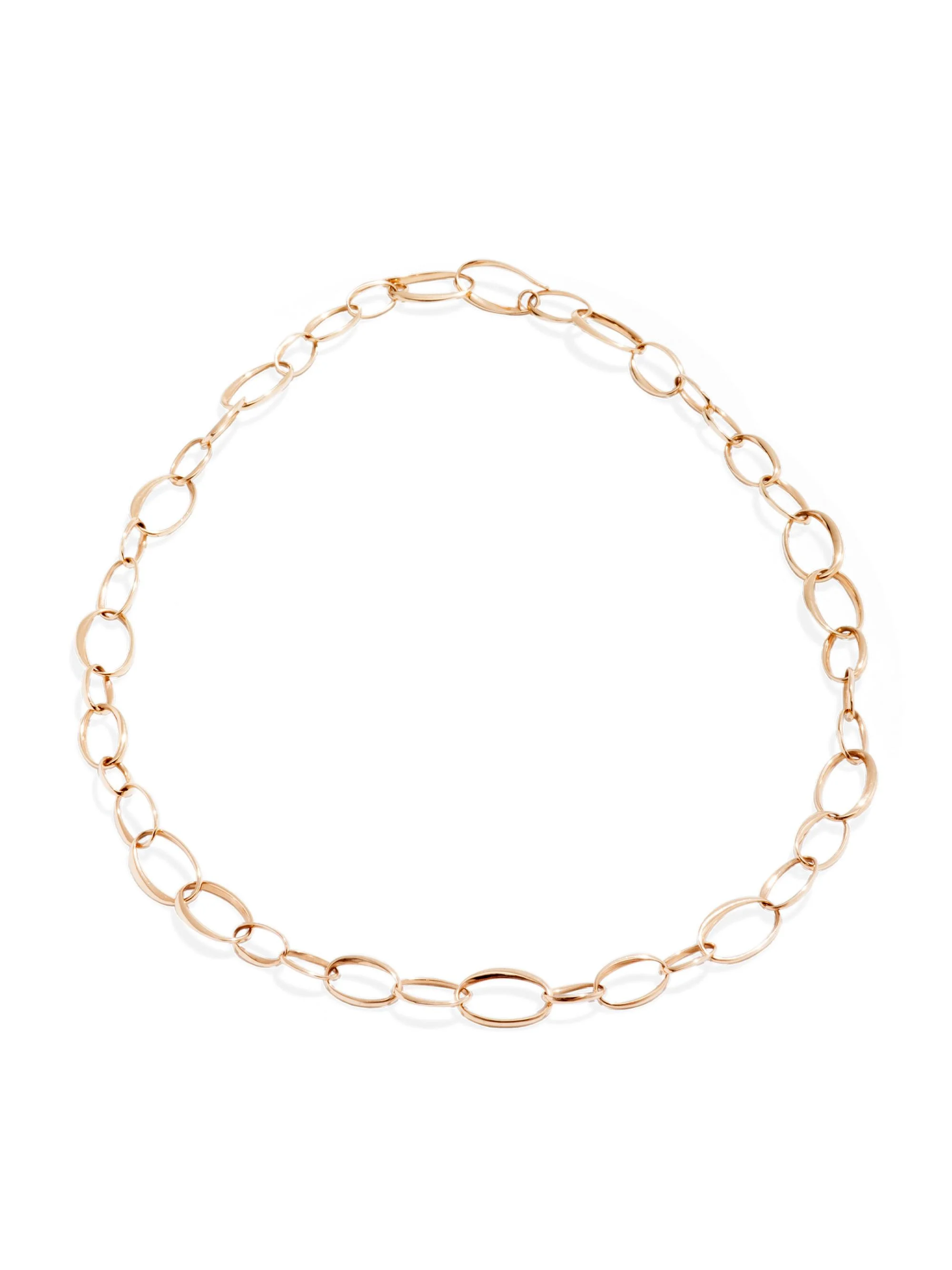 Women's 18K Rose Gold Oval-Link Chain Necklace - Rose Gold - 1