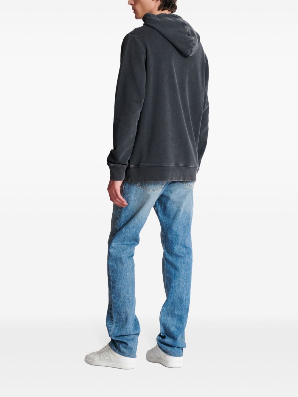 logo-embroidered hoodie - 4