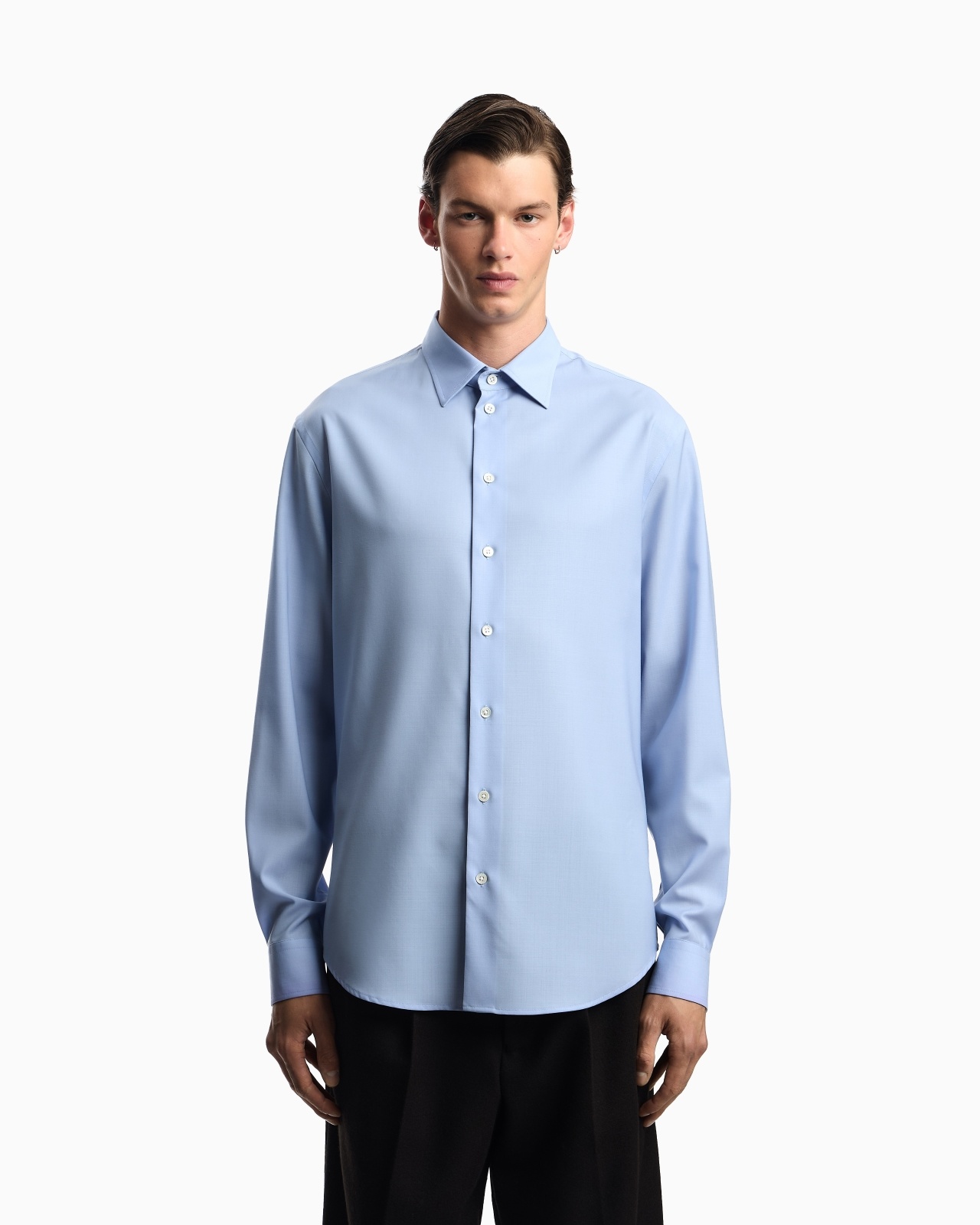 ICON SHIRT IN TROPICAL LIGHT WOOL CANVAS - 4