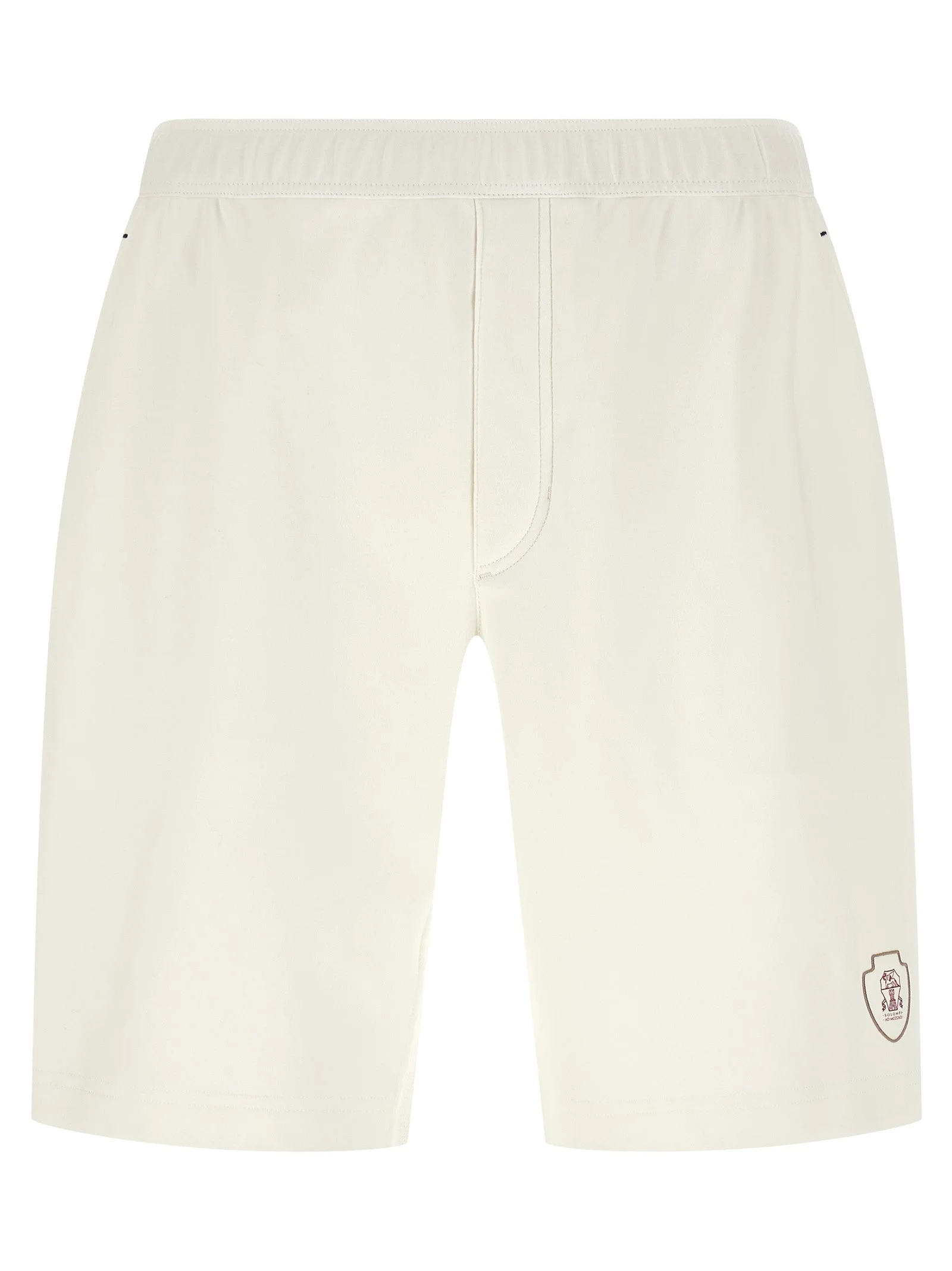 Brunello Cucinelli Men Interlock Cotton Bermuda Shorts - 1