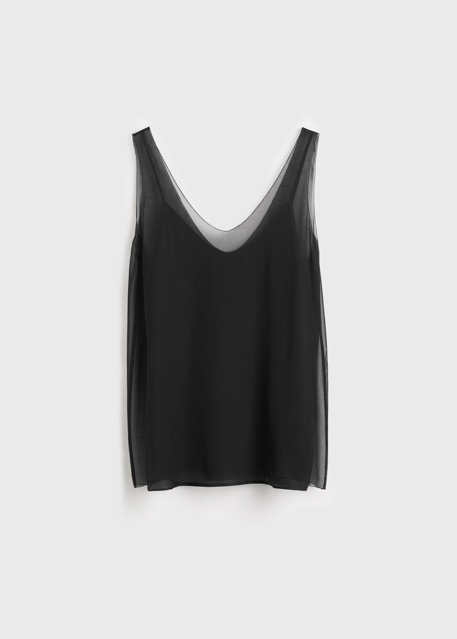 Chiffon slip top black - 1