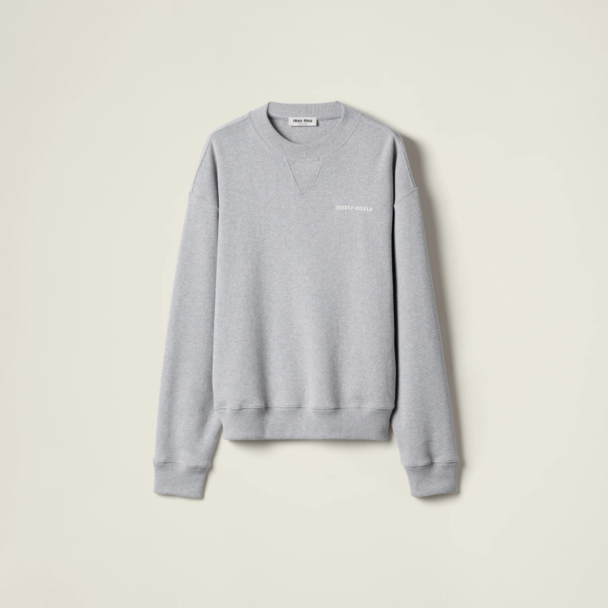 Cotton fleece sweatshirt - 1