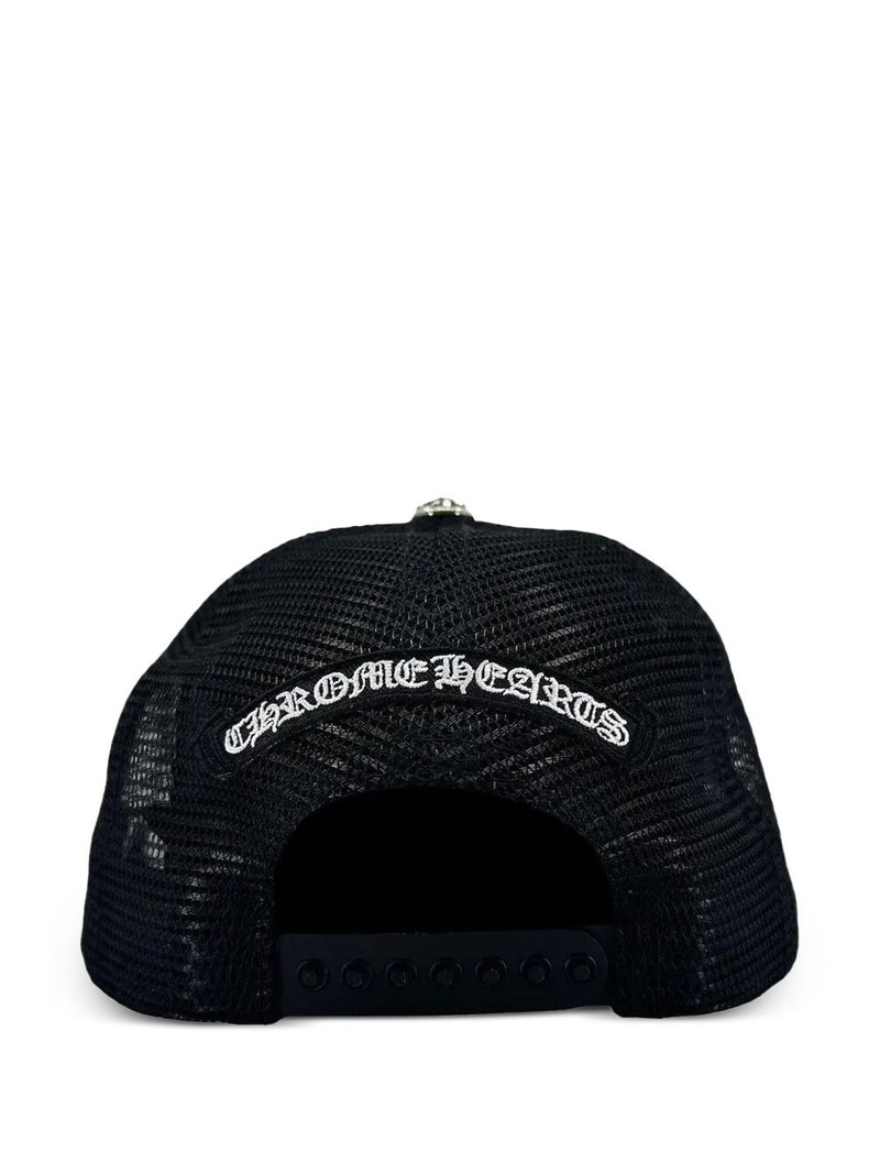 Chrome Hearts triple cross trucker-graphic cap outlook