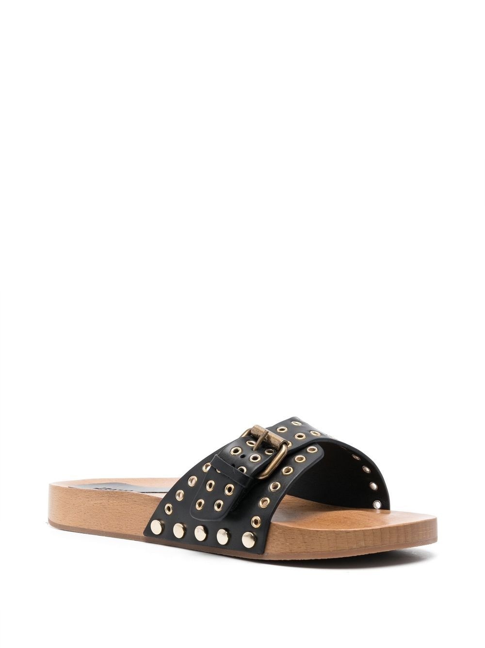 Jaso buckled clog slides - 2