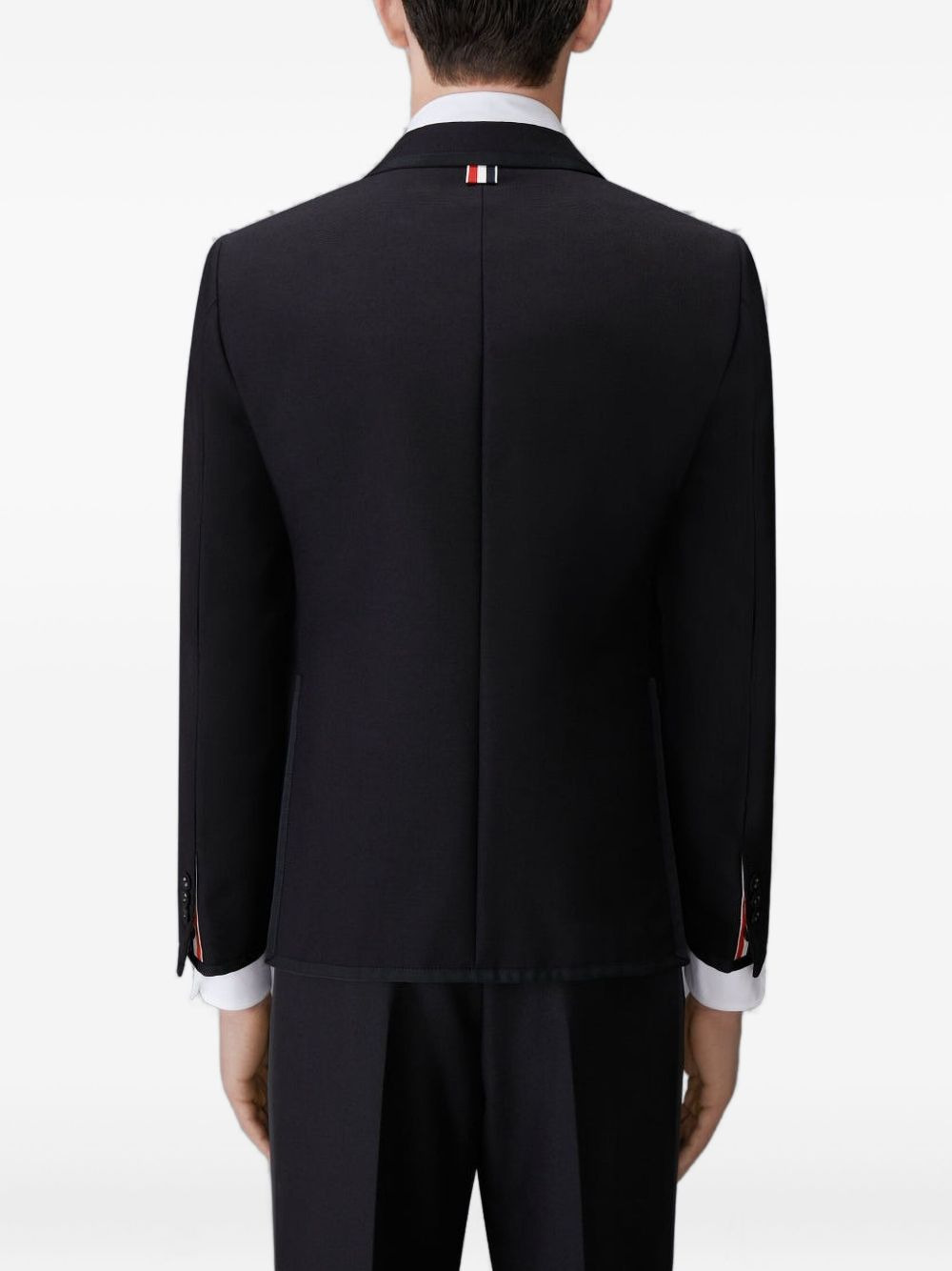 three-button wool blazer - 3