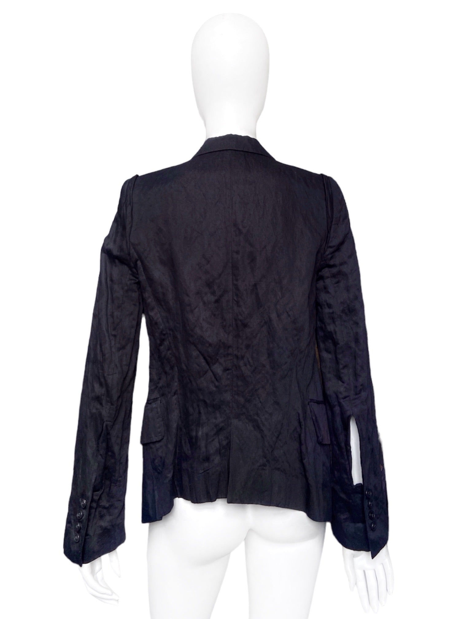 Ann Demeulemeester Spring 2006 Runway Wrinkled Blazer Jacket 36 - 7