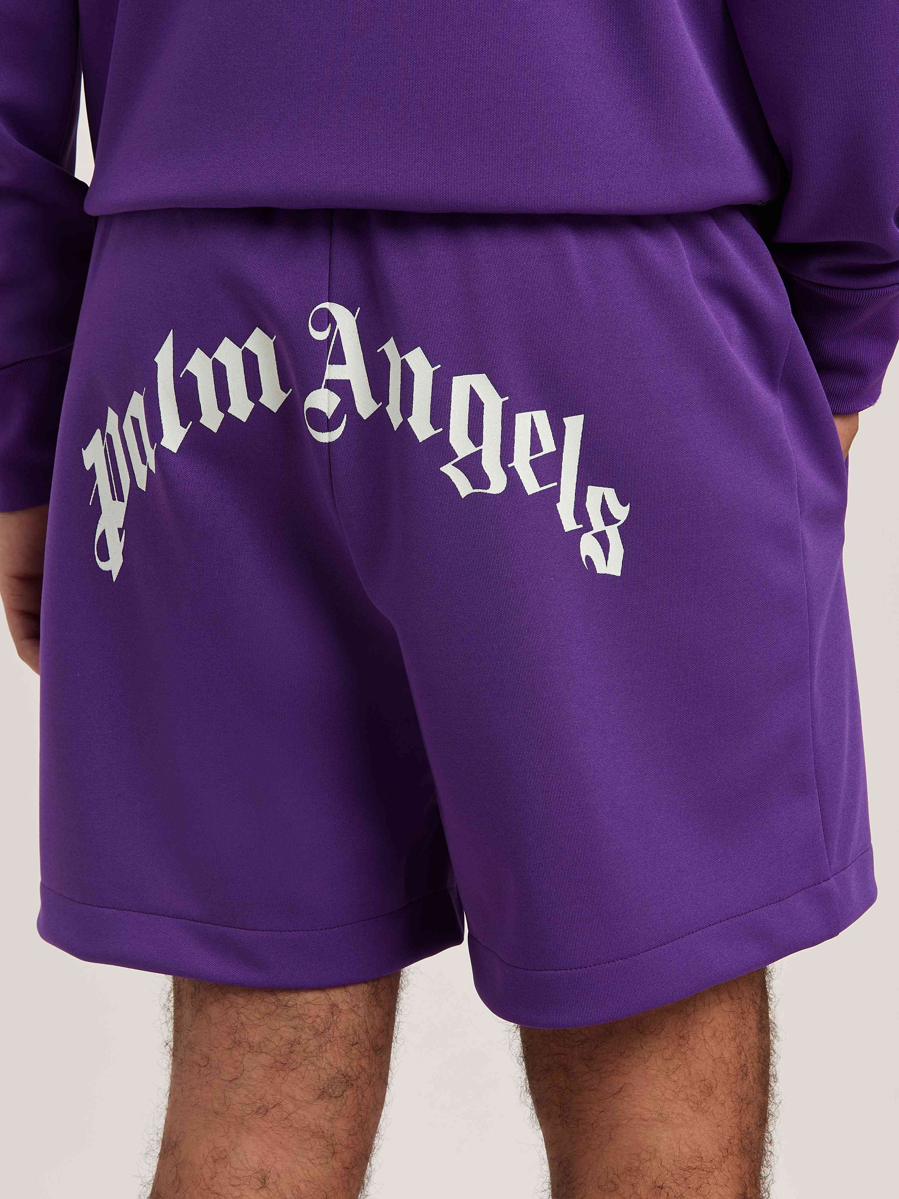 Curved Logo Track shorts - 6