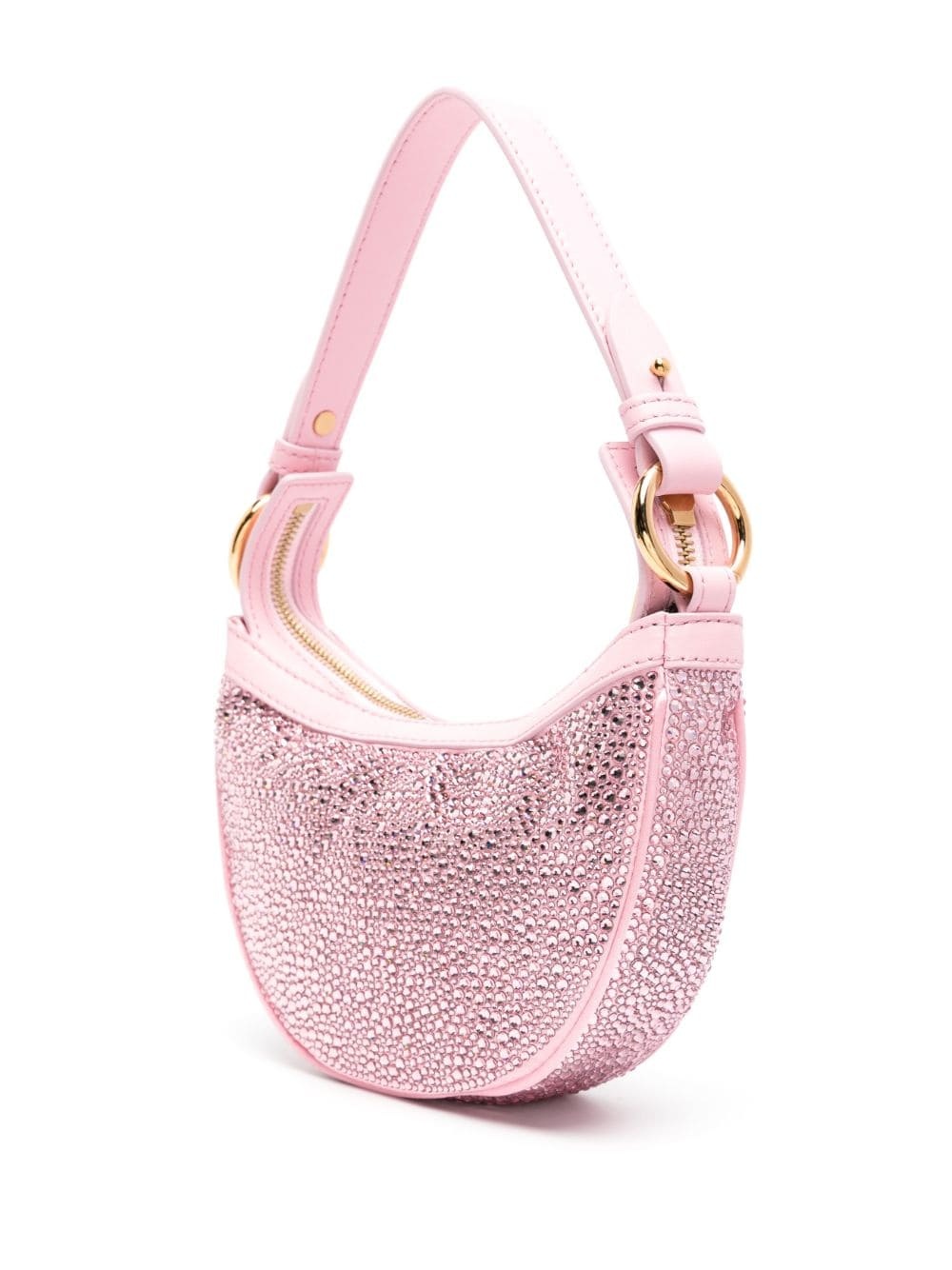 Medusa Head crystal-embellished shoulder bag - 3