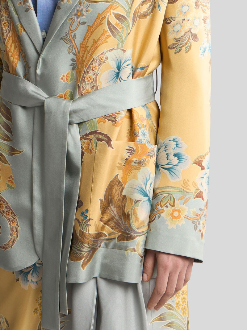 PRINTED SILK WRAPAROUND JACKET 2