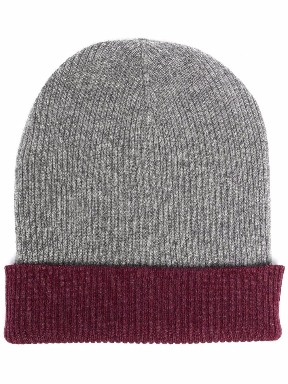 ribbed knit beanie - 1