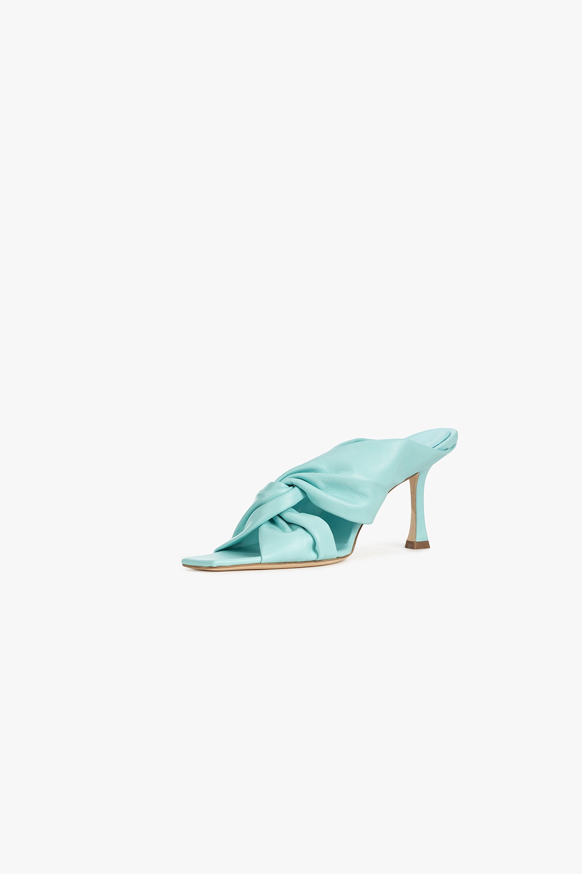 GEORGINA TWISTED MULE TURQUOISE - 3