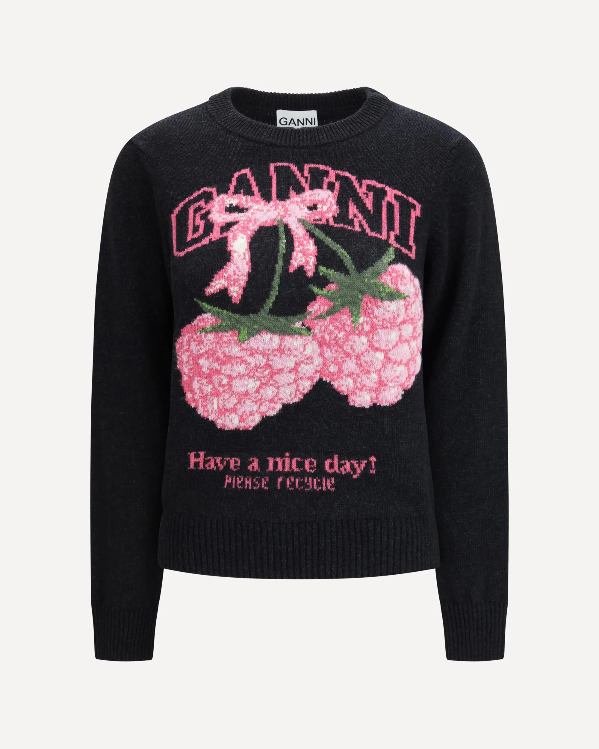 Raspberry detail Sweater - 1