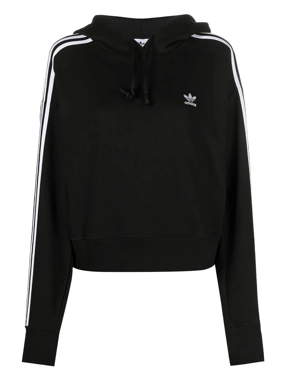 logo-embroidered hoodie - 1