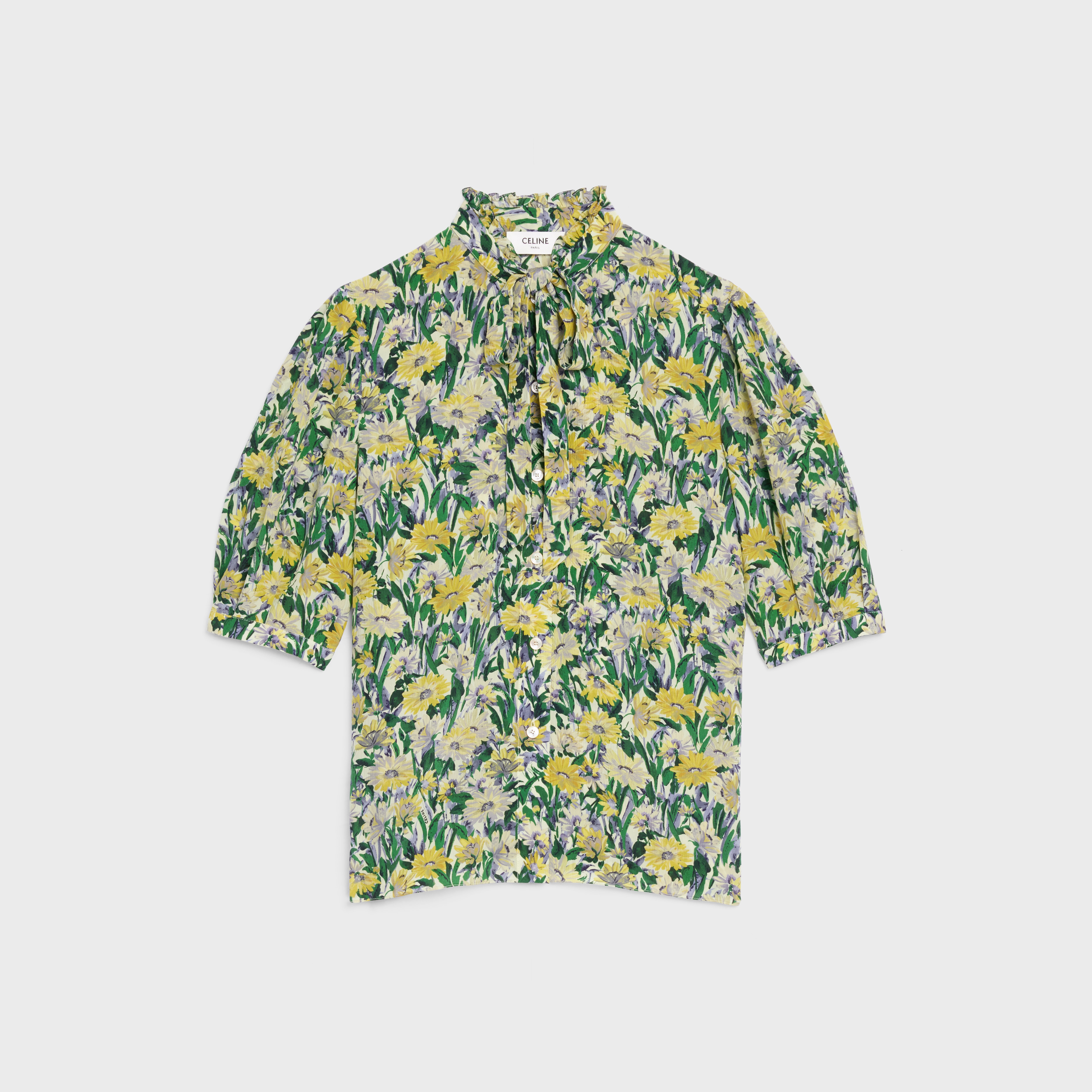 LAVALLIÈRE BLOUSE IN “PAQUERETTE” CREPON - 1