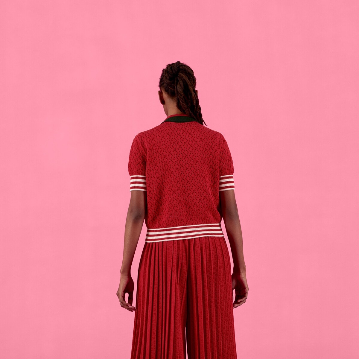 adidas x Gucci cotton polo - 7