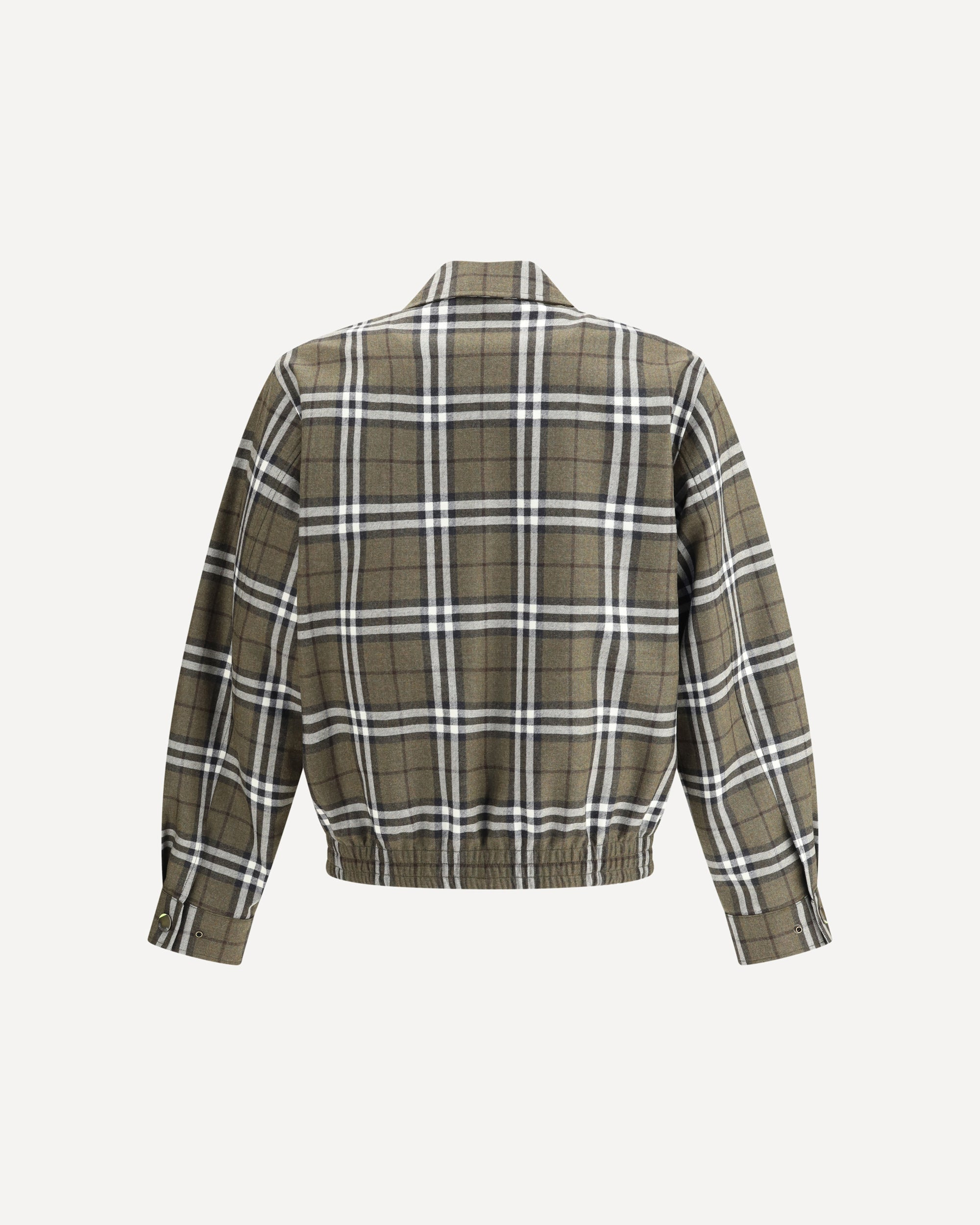 Check pattern wool Harrington Jacket - 2