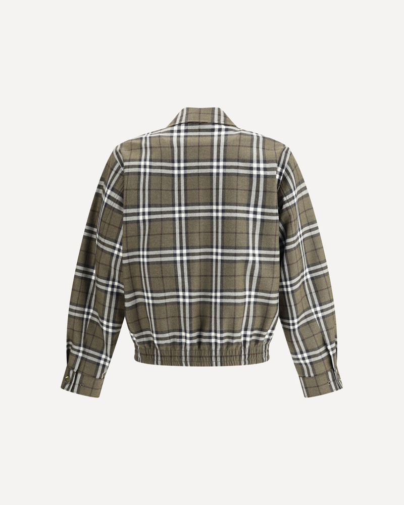 Burberry Check pattern wool Harrington Jacket outlook