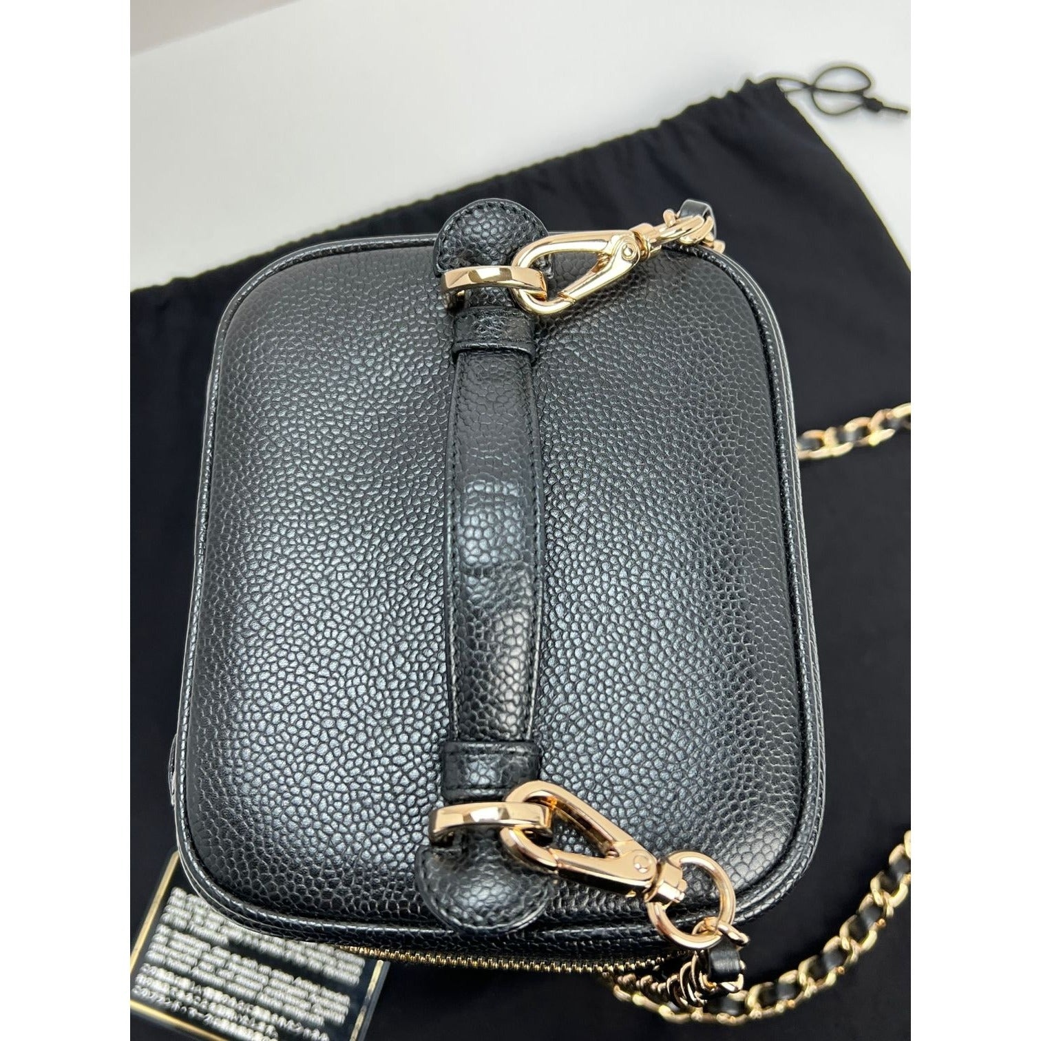 Chanel Vanity Cosmetic Case Black Caviar Leather Bag - 13