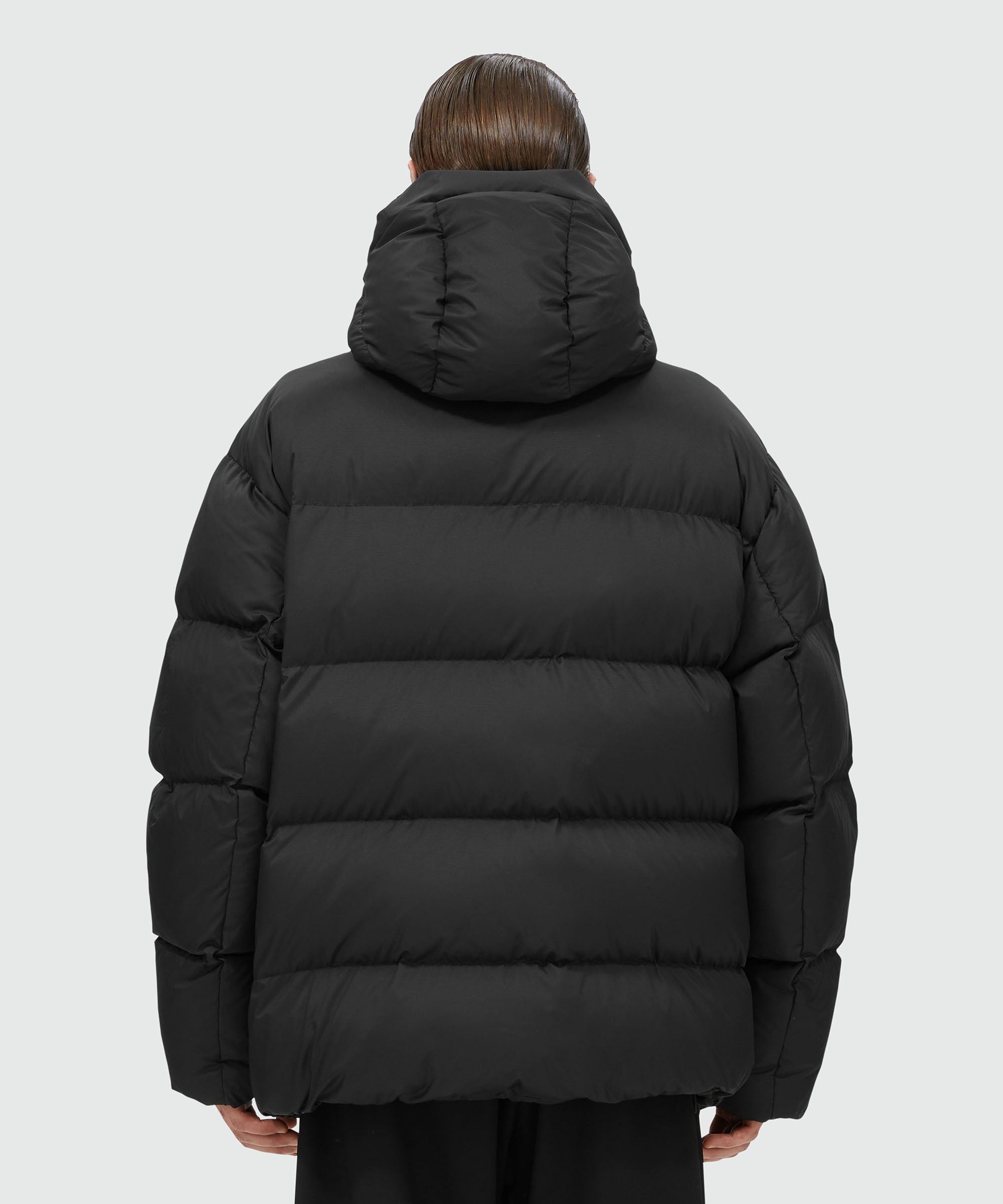Nylon down jacket with "TheMwave" patch - 3