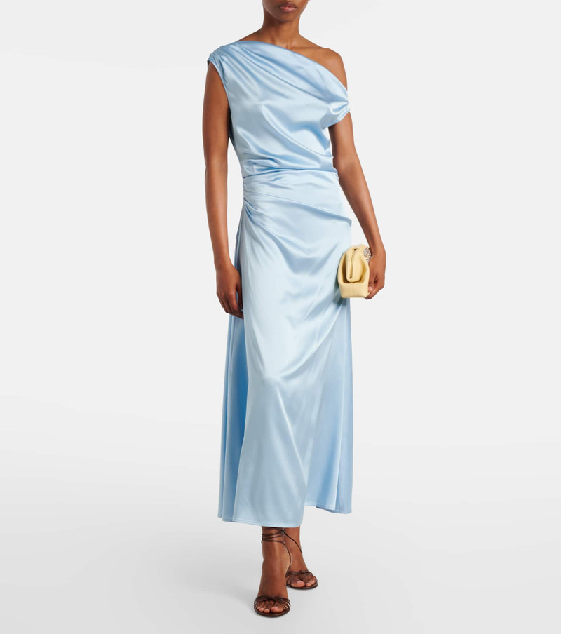 STAUD Phare silk-blend satin cocktail dress outlook