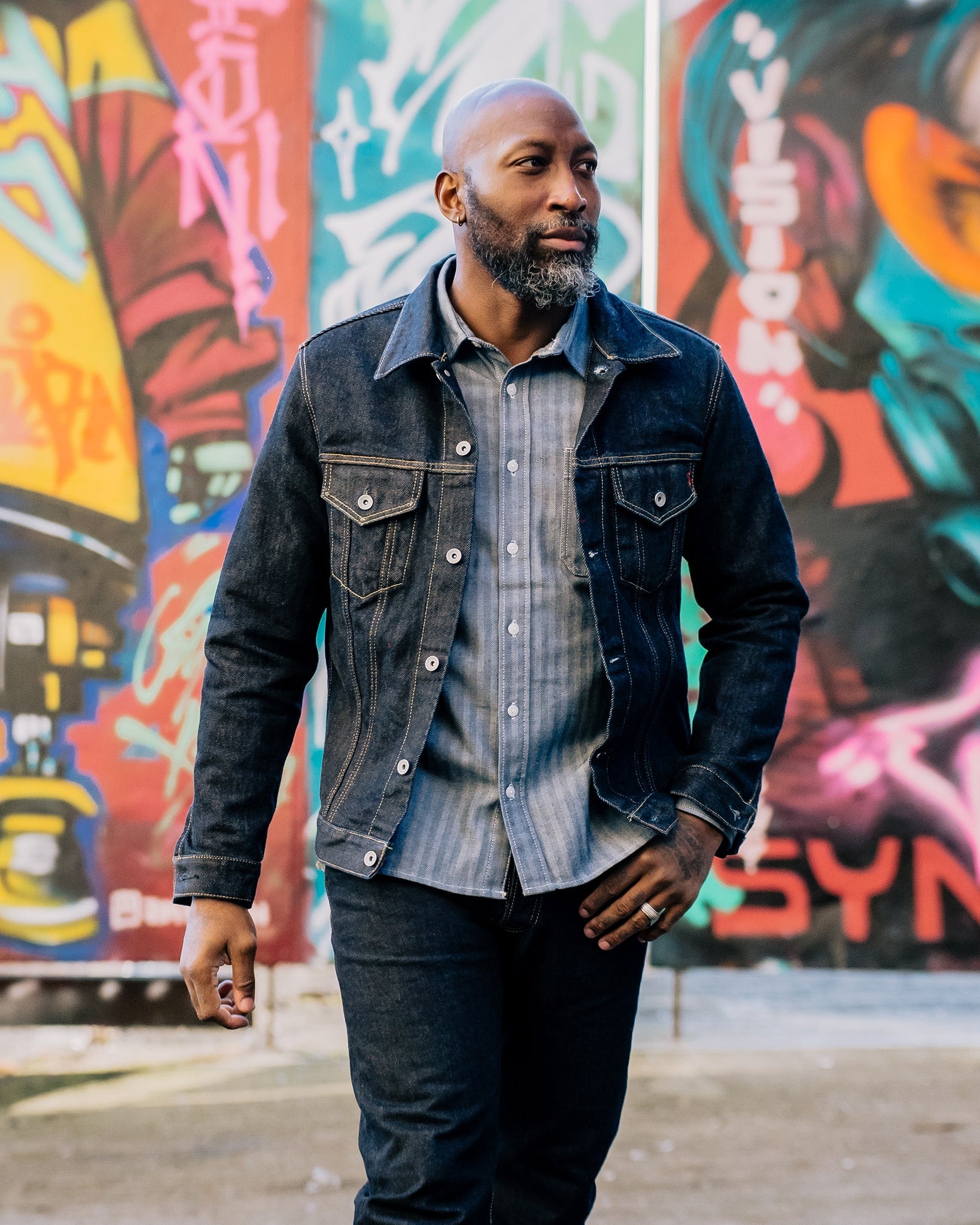 IH-526J 21oz Selvedge Denim Type III - Indigo - 4