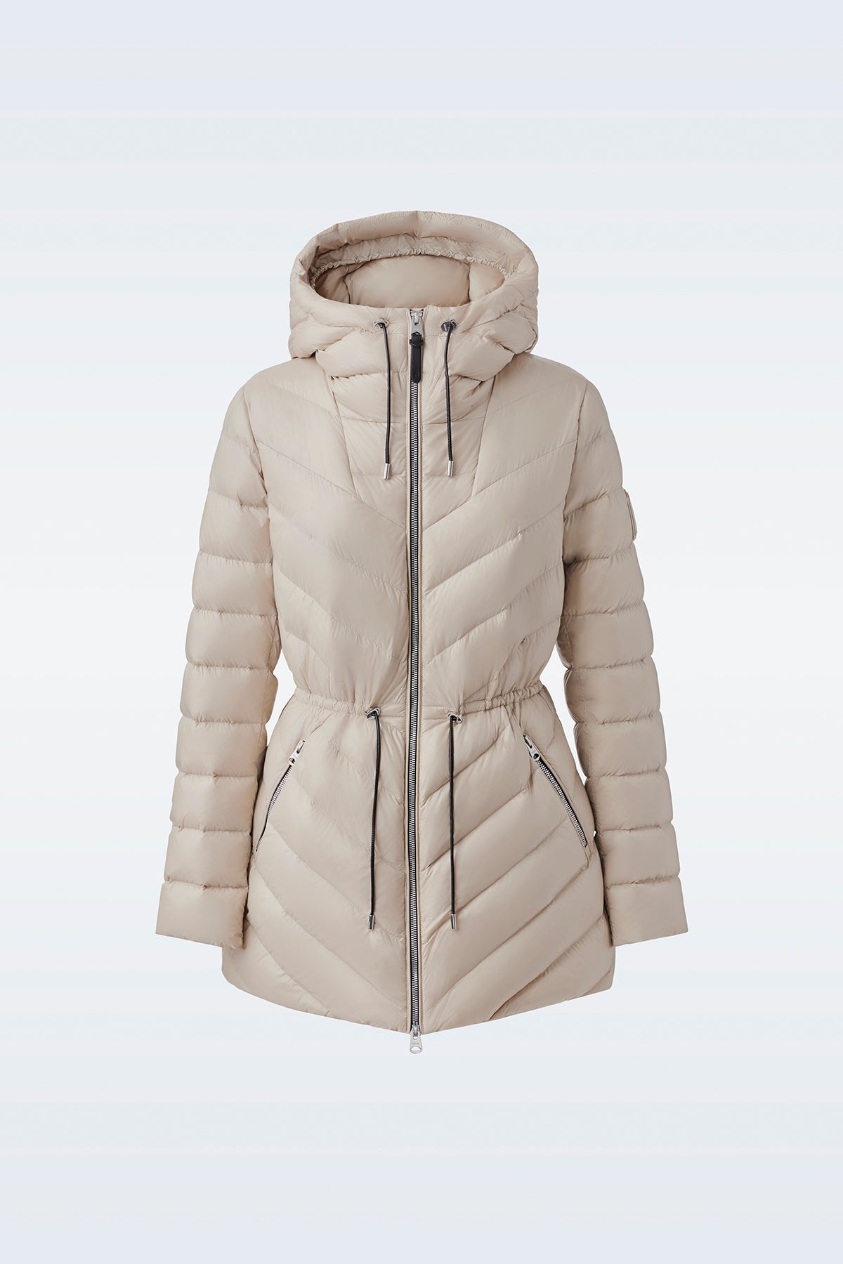ARITA light hooded down chevron jacket - 1