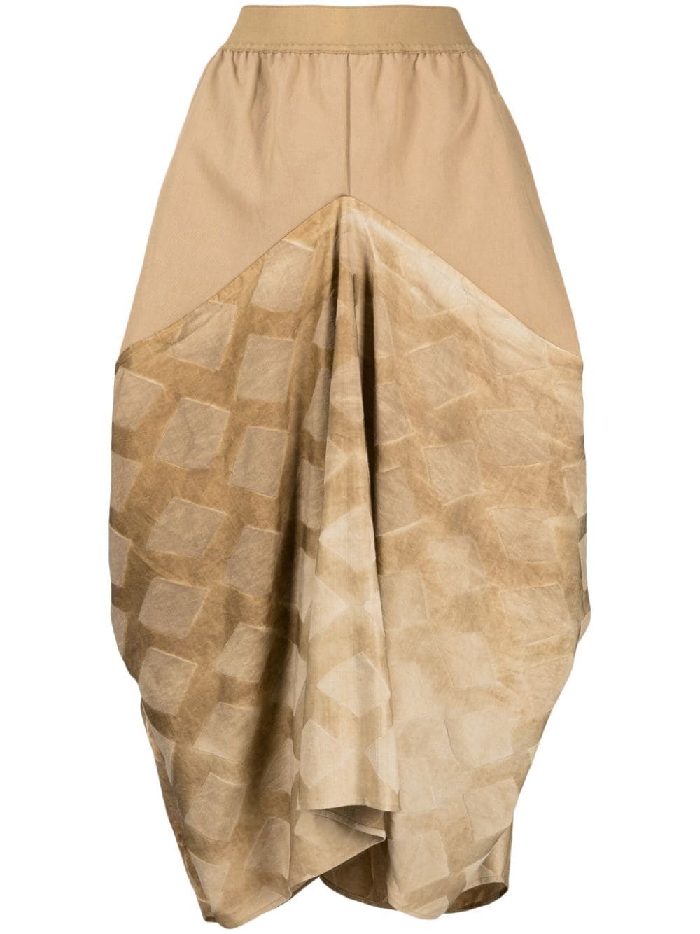 jacquard draped maxi skirt - 1